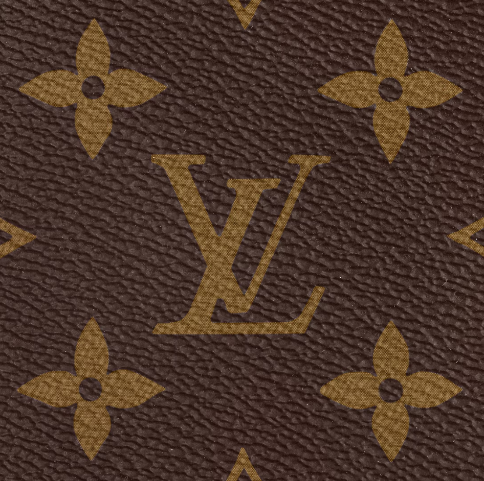 Louis Vuitton red canvas striped textile lining